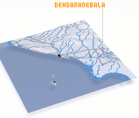 3d view of Dehdārān-e Bālā