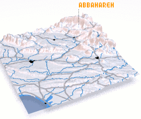 3d view of Āb Bahāreh