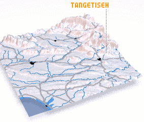 3d view of Tang-e Tīseh