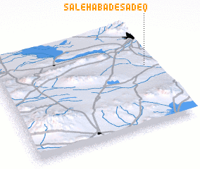 3d view of Şāleḩābād-e Şādeq