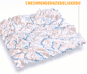 3d view of Cheshmeh Derāz-e Delī Gerdū