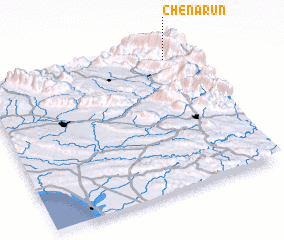 3d view of Chenārūn
