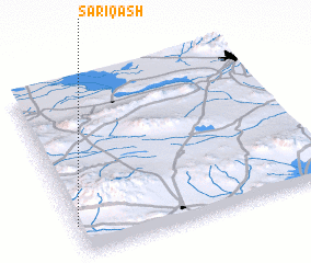 3d view of Sārī Qāsh