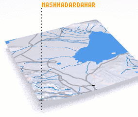 3d view of Mashhad Ardahār