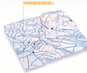 3d view of Nowkār-e Nakhlī