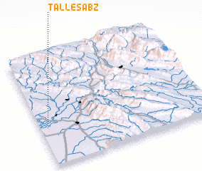 3d view of Tall-e Sabz