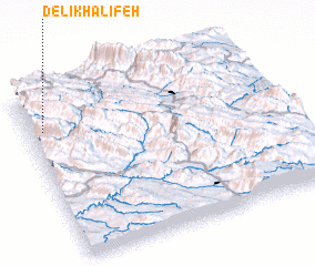 3d view of Delī Khalīfeh