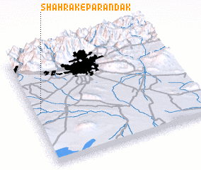 3d view of Shahrak-e Parandak