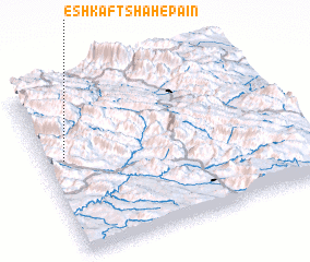 3d view of Eshkaft Shāh-e Pā\