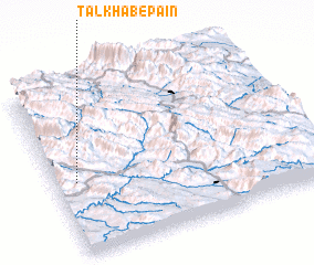 3d view of Talkhāb-e Pā\