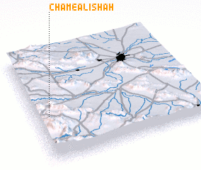 3d view of Cham-e ‘Alī Shāh