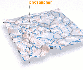 3d view of Rostamābād