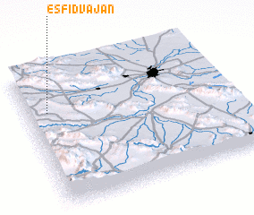 3d view of Esfīd Vājān