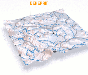 3d view of Deh-e Pā\