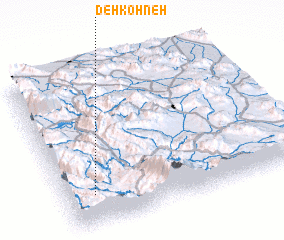 3d view of Deh Kohneh