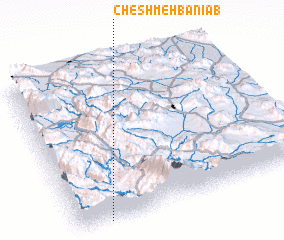 3d view of Cheshmeh Banīāb