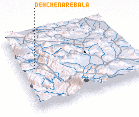 3d view of Deh Chenār-e Bālā