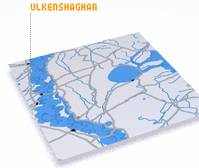 3d view of Ülken Shaghan