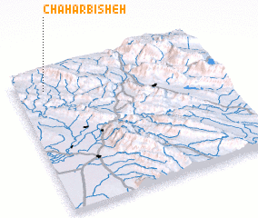 3d view of Chahār Bīsheh