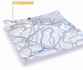 3d view of Esḩāqābād