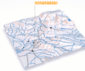 3d view of Konār Ābādī