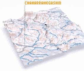 3d view of Chahār Rāh-e Gashīn
