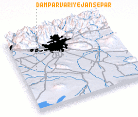 3d view of Dāmparvarī-ye Jānsepār