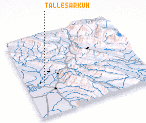 3d view of Tall-e Sarkūh