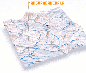 3d view of Manşūrābād-e Bālā