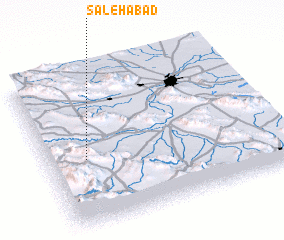 3d view of Şāleḩābād