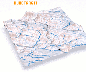 3d view of Kūh-e Tangtī