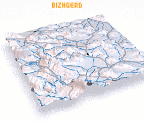 3d view of Bīzh Gerd