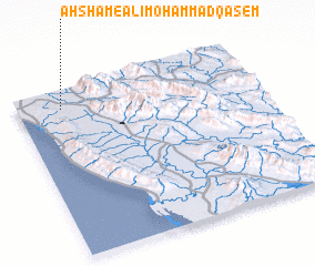 3d view of Aḩshām-e ‘Alī Moḩammad Qāsem