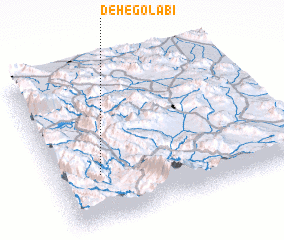 3d view of Deh-e Golābī