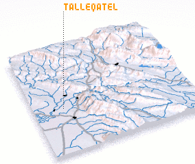 3d view of Tall-e Qātel