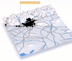 3d view of Bahmanābād