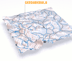 3d view of Gerdāb-e Bālā