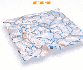 3d view of Āb Garmak