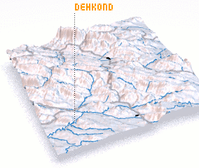 3d view of Deh Kond