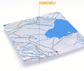 3d view of Kūh Sanj