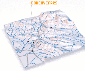 3d view of Boneh-ye Fārsī