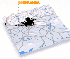 3d view of Bāgh-e Ladmāl