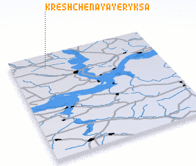 3d view of Kreshchënaya Yeryksa