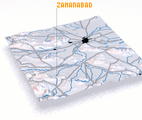 3d view of Zamānābād