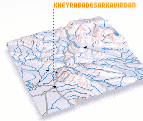 3d view of Kheyrābād-e Sarkavīrdān