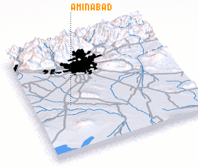 3d view of Amīnābād