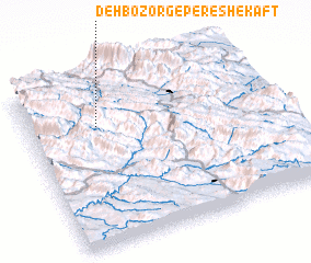 3d view of Deh Bozorg-e Pereshekaft