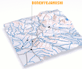 3d view of Boneh-ye Jāmūshī