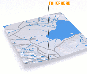 3d view of Ţāherābād