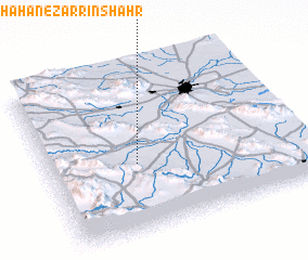 3d view of Īstgāh-e Rāhāhan-e Zarrīn Shahr